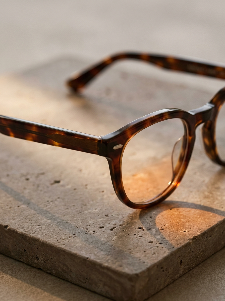 Lapse Marlowe acetate frame in Smoke Taupe, studio product shot